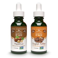 SweetLeaf Sweet Drops bottle close-up showing zero-calorie sweetness