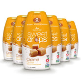 SweetLeaf caramel drops bottle adds zero-calorie flavor to beverages