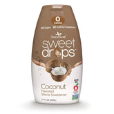 SweetLeaf Sweet Drops coconut bottle highlighting zero-calorie flavor sweetness for beverages