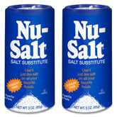 Sweet'N Low Nu Salt shaker on table for easy seasoning and reduced sodium intake.