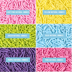 Sweets Indeed confetti quin mix on cake for playful celebration colors