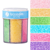 Sweets Indeed pastel sugar 6-cell set packaging, organized colors for quick baking prep.