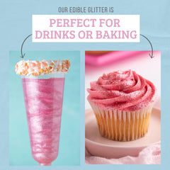 Sweets Indeed purple edible glitter decorating cakes for eye-catching shine