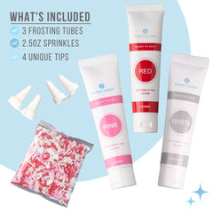 Sweets Indeed white frosting tube for clean borders and writing