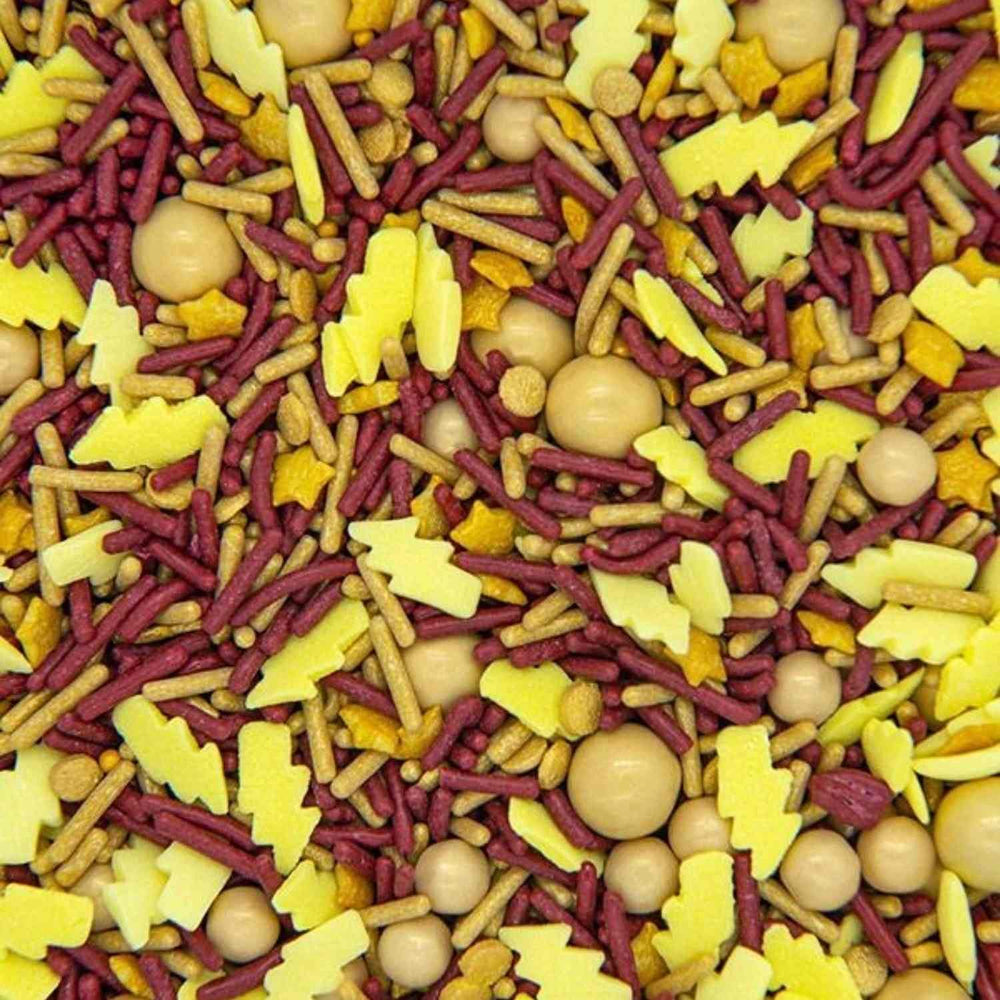 Sweets & Treats Boutique Harry Potter sprinkles pack adds magical color to cakes.