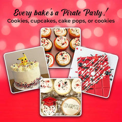 Sweets and Treats Boutique red white black sprinkles shimmer on cookies