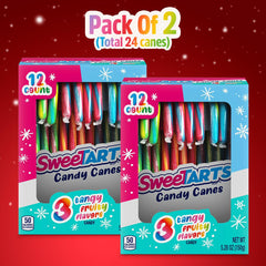 SWEETSIDE Candy Canes assorted flavors including Blue Punch, Green Apple, Cherry.