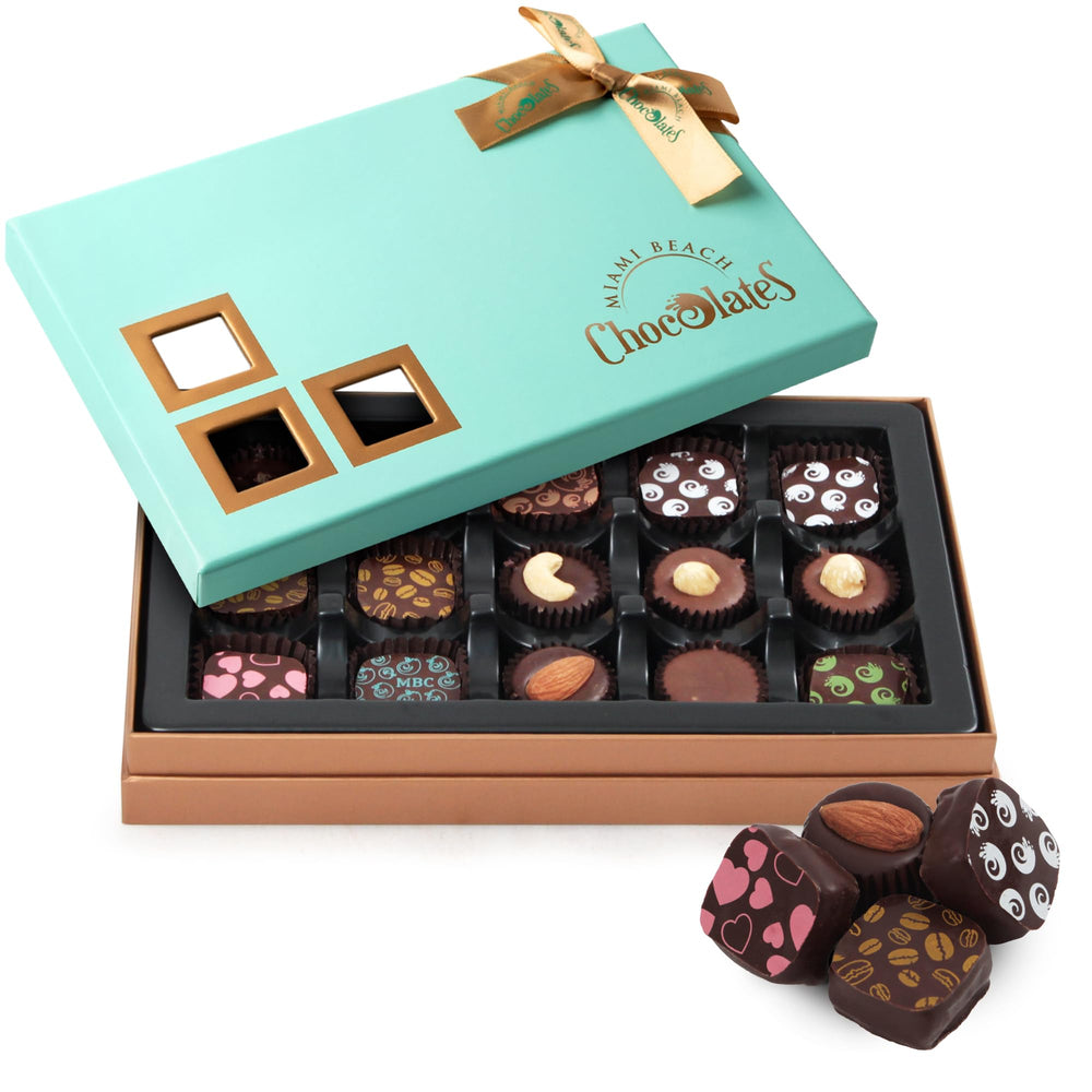 SWEETSIDE vegan dark chocolate truffles gift box for elegant gifting and indulgence