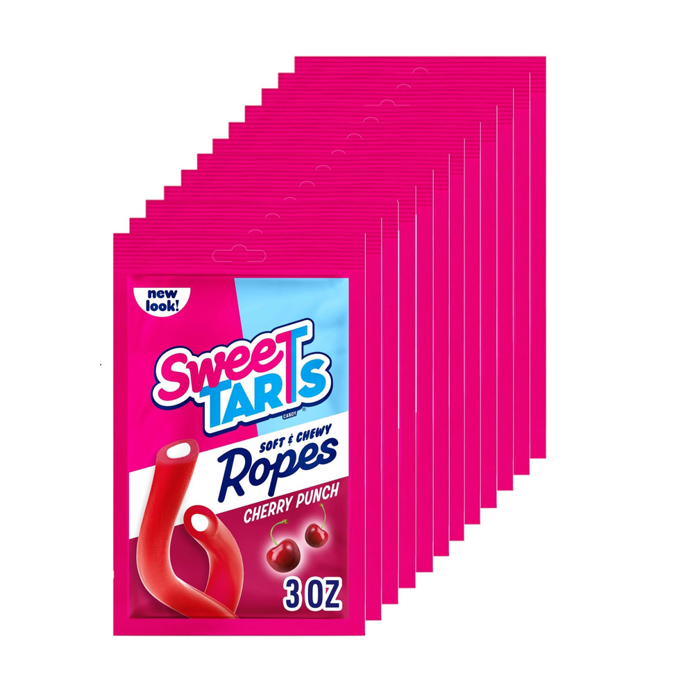 SweeTARTS Cherry Punch Ropes box front, ideal for sharing at parties.