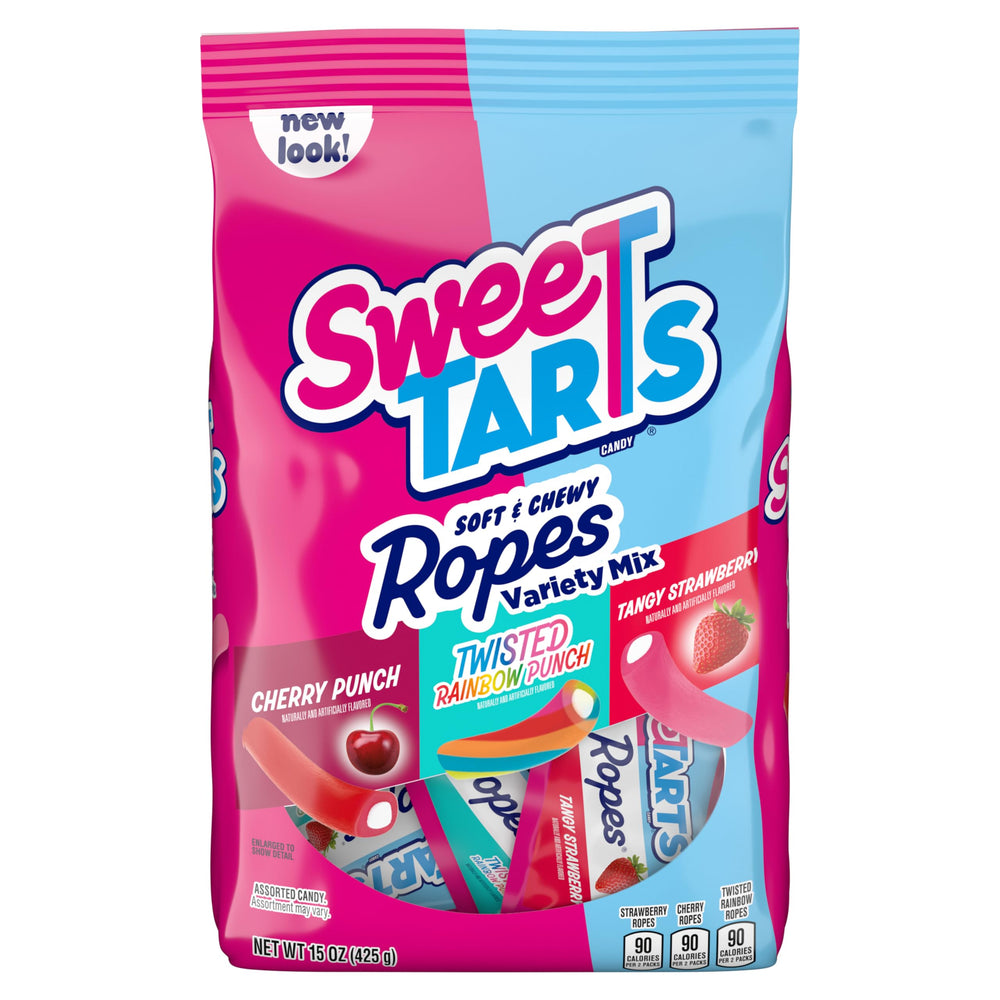 SweeTARTS Ropes Cherry Punch close-up showing bold cherry flavor and chewy texture.