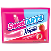 SweeTARTS soft & chewy ropes, tangy strawberry, 9-ounce pouch, easy to share.
