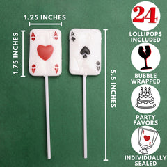 Sweetzo Ace Card Lollipops individually wrapped pack ready for sharing