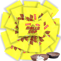 Sweetzo Boyer Mallo Cups wrapped in a dish, ideal for sharing at parties.