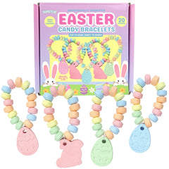 Sweetzo Easter Candy Bracelet pack with pastel beads, ideal for Easter baskets.