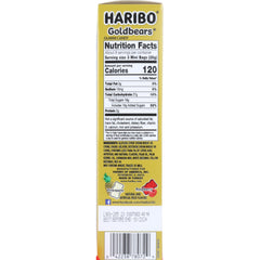 Sweetzo Haribo Goldbears mini bags close-up with raspberry and pineapple flavors.