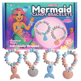 Sweetzo Mermaid Candy Bracelets pack, a delightful party favor for kids.