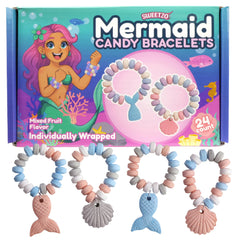 Sweetzo Mermaid Candy Bracelets pack, a delightful party favor for kids.