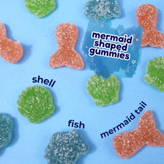 Sweetzo Mermaid Gummy fish; ocean-inspired shapes for loot bags and celebrations.