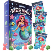 Sweetzo Mermaid Gummy tails; festive shapes for party favors and vibrant treats.