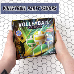 Sweetzo volleyball lollipops 24-count pack on display