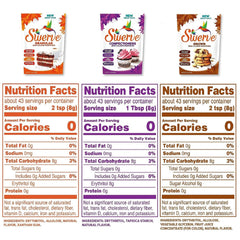 Swerve confectioners sweetener packaging ready for powdered sugar substitutions in frostings