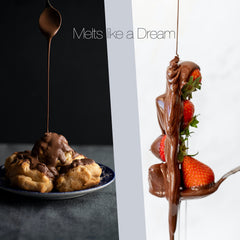 Swisense milk chocolate melts ideal for cake pops and glossy coating