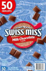 Swiss Miss cocoa powder swirl illustrating rich chocolate flavor