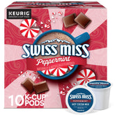 Swiss Miss Peppermint Hot Cocoa K-Cup pods provide quick, comforting servings.