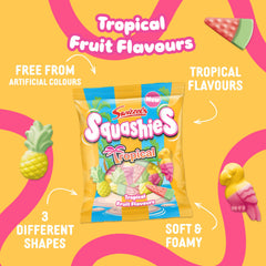 Serving plate with Swizzels Squashies Tropical Drumstick chews for easy sharing