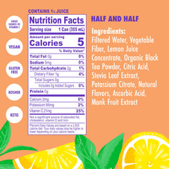 Swoon Half Unsweetened Tea and Lemonade 12-pack front view for keto and paleo friendly