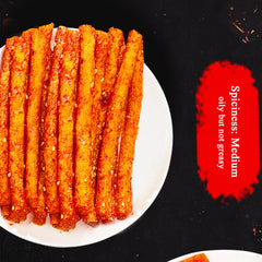 SXETBEAN Latiao spicy strips chewy texture highlighted for satisfying snacking