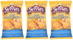 Sylvia's Crispy Chicken Mix pack-3 coats chicken for restaurant-style fried results.