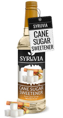 SYRUVIA coffee syrup bottle pour for smooth, natural sweetness in drinks.