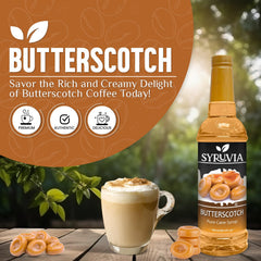 SYRUVIA coffee syrup iced coffee glass boosts flavor while chilling