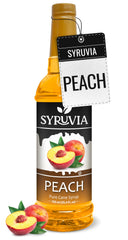 SYRUVIA Peach Syrup pour adds ripe peach aroma to drinks