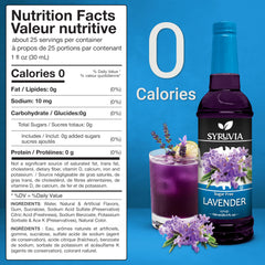 SYRUVIA Lavender Syrup pump-dispense for easy, mess-free coffee flavoring