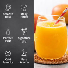 SYRUVIA mango syrup with desserts and sweet treats.