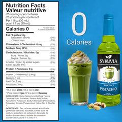 SYRUVIA Sugar-Free Pistachio Syrup pump for easy dispensing