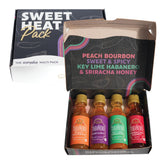 Tabanero Peach Bourbon bottle with bold fruit-forward heat for dipping and marinating.