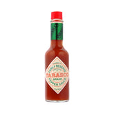 TABASCO Family Reserve pepper sauce bottle on countertop, elevating weeknight chicken