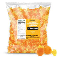 Taboom bulk butterscotch discs in a 2lb bag for easy party sharing