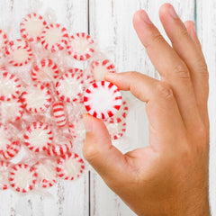 Taboom Starlight Peppermints individually wrapped discs at events