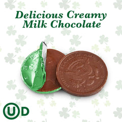 Taboom treasure-hunt setup featuring Belgian Green Chocolate Coins.