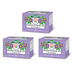 Tadin Passion Flower Tea bags release floral aroma ideal for relaxed breaks.