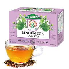 Tadin Tila Linden Tea packaging on shelf for easy selection.
