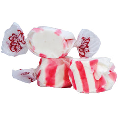 Taffy Town peppermint saltwater taffy packaging with large bite-sized candies