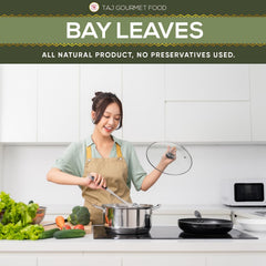 TAJ Gourmet Bay Leaves dried herb bundle for long-term flavor