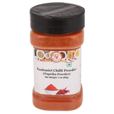 TAJ Gourmet Kashmiri Chilli Powder bottle showing mild heat for curries