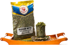 TAJ Kasoori Methi 100g pouch ready for everyday cooking.