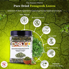 TAJ Gourmet Kasoori Methi in a dish highlights culinary versatility.